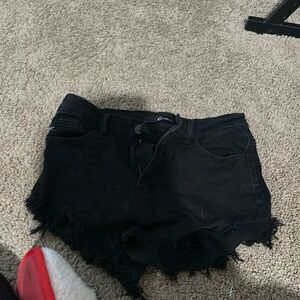 Black Jean shorts